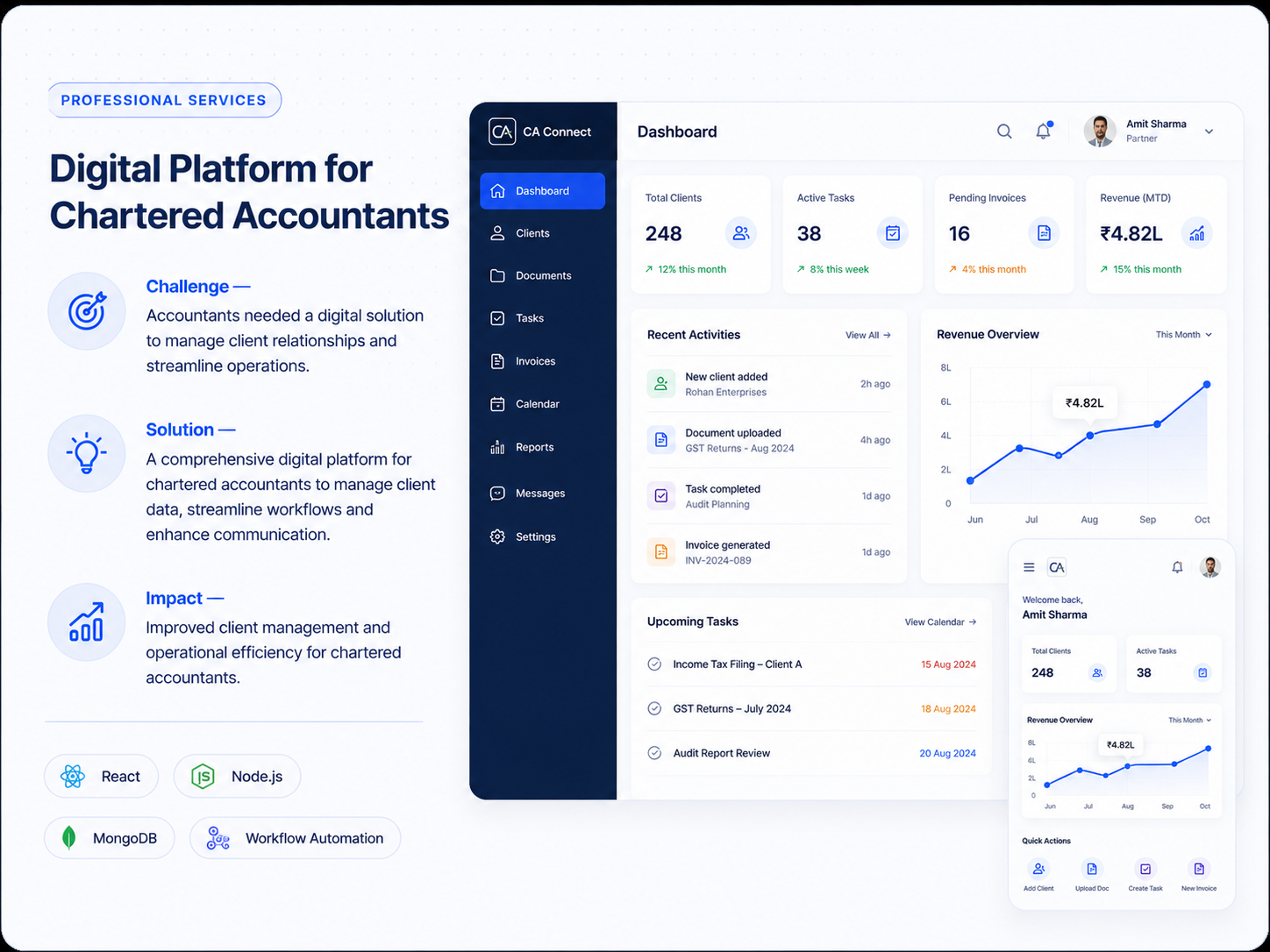 Digital Platform for Chartered Accountants